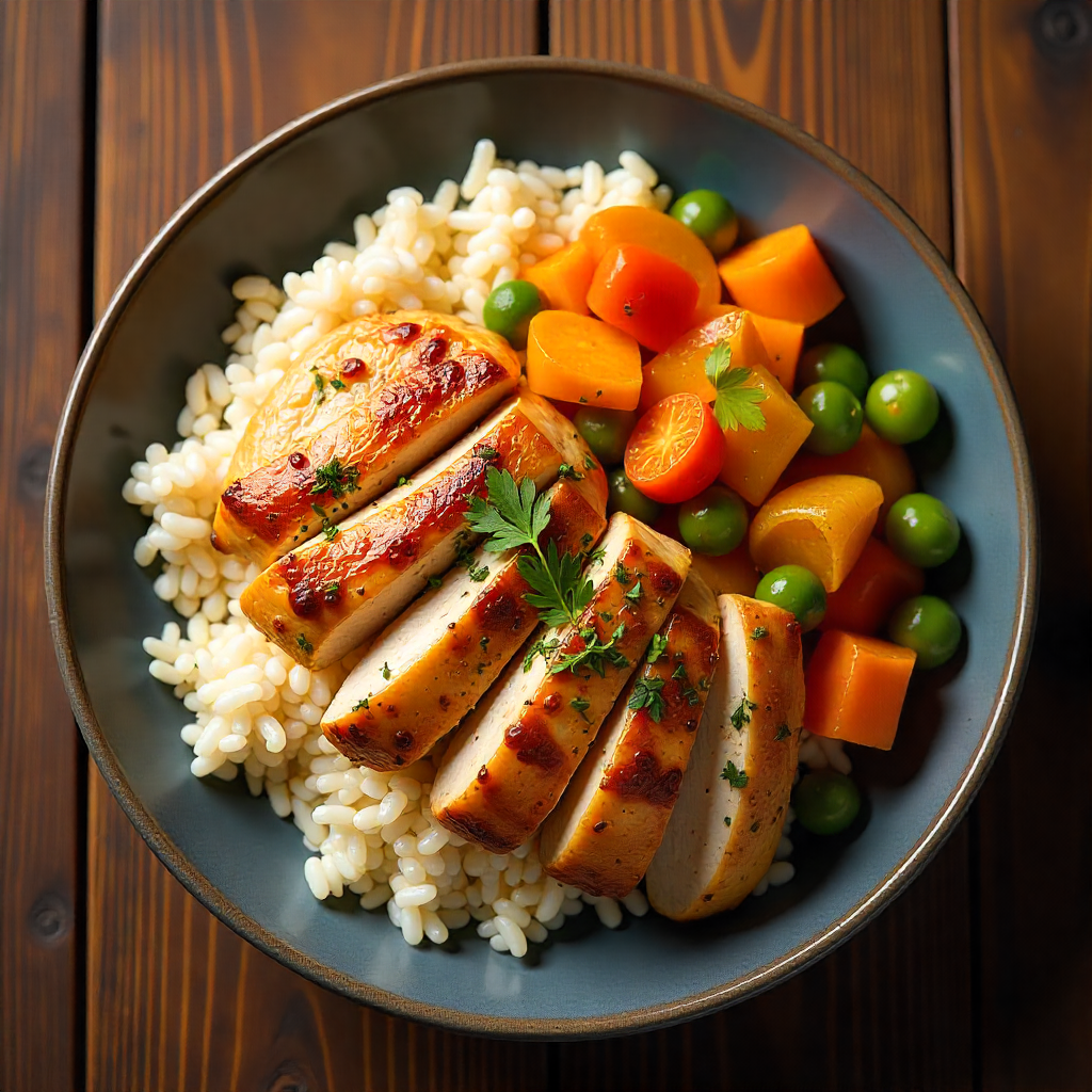 Pedigree Roasted Chicken Rice and Vegetables Dinner Recipe